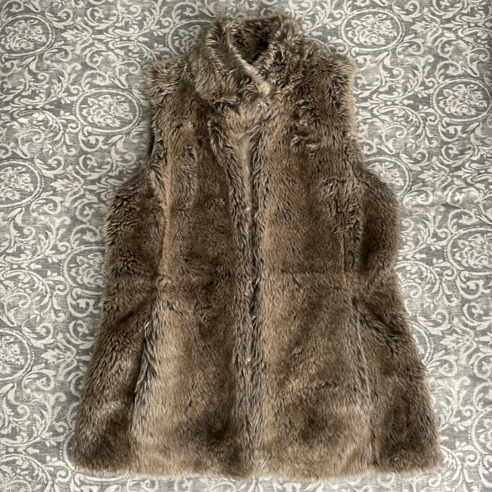 Banana Republic Faux Fur Vest